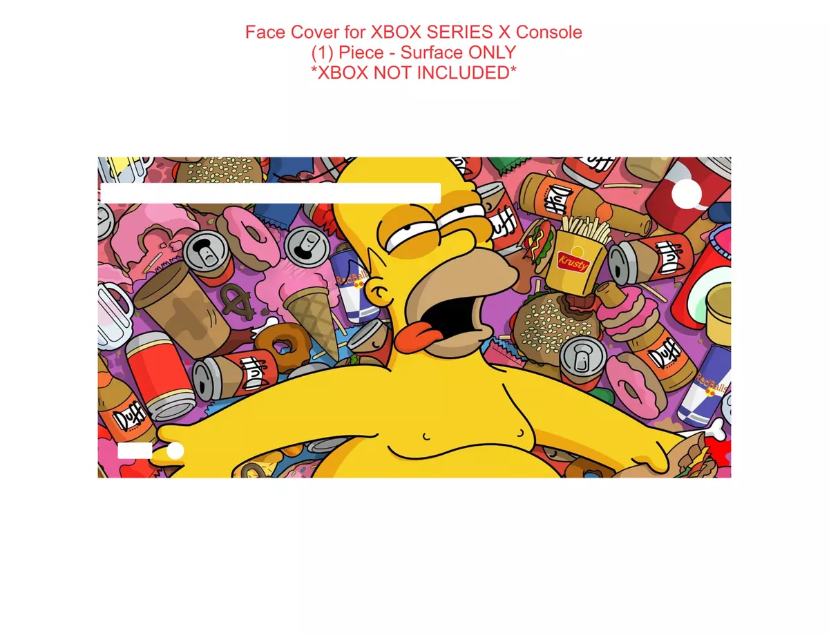Wrap Skin Decal For XBOX SERIES X CONSOLE Sugar Crash Homer Junk