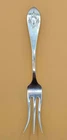 5" Sterling Silver Rogers Lunt & Bowlen Antique Shield Cornucopias Pickle Fork