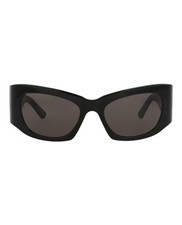 Balenciaga Womens Cat Eye Black Black Grey Fashion Designer Eyewear