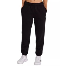 Reebok Women Black Medium vector Fleece Loose Fit Sports Sweatpants Size L