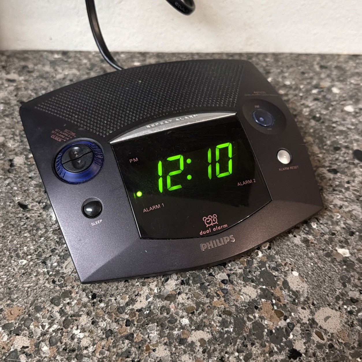 Philips Dual Alarm Clock Radio AM/FM AJ 3225/17 Digital Display [Tested Working]