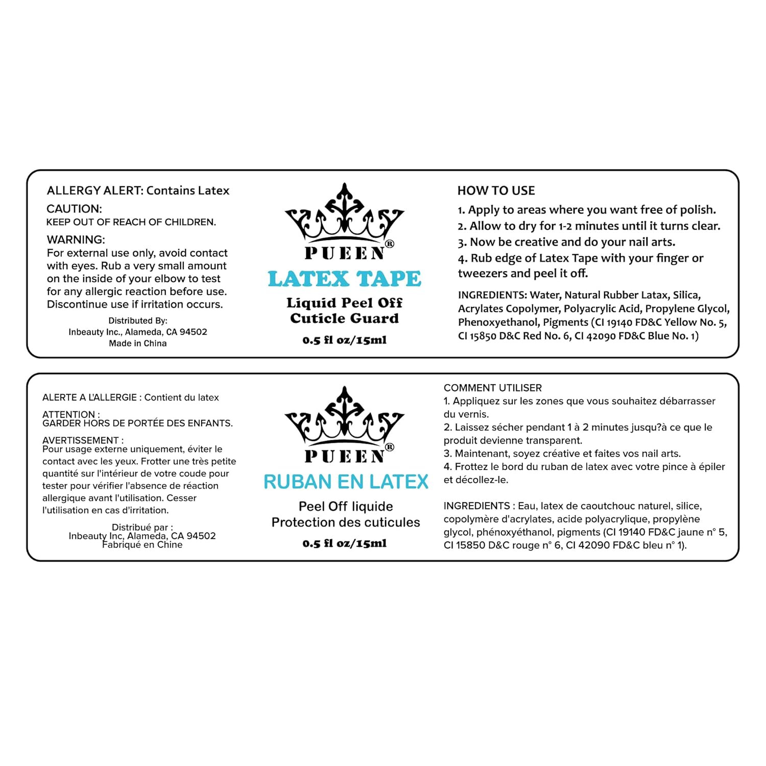 Latex Tape Peel off Cuticle Guard Skin Barrier Protector Nail Art Liquid Tape 15