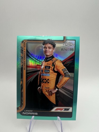 2025 Topps Chrome Formula 1 F1 Lando Norris Aqua 41/199 #5 WTS