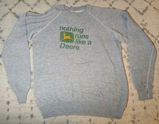 Size L 1980s John Deere Sweatshirt 80s Vintage John Deere Sweatshirt Made in USA