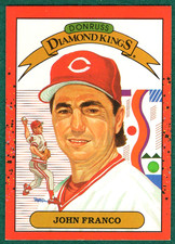 John Franco - 1990 Donruss #14 - Cincinnati Reds Diamond Kings Baseball Card