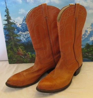 David Espinoza Mens Leather Boots ~ Western Cowboy Handmade in Phoenix AZ Sz. 12