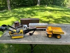 Qty.4 Vintage Misc. Tonka & Ertl Sand Box Toy Vehicle Lot, Tuffys Semi, Gl-190