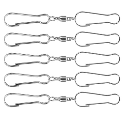 5 Pcs Rotating Wind Chime Hook Clothing Hooks Eye Sewing Closure - Picture 3 of 12