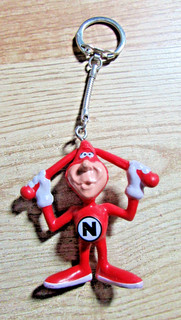 VINTAGE KEY CHAIN ADVOID NOID DOMINO'S PIZZA ADVERTISING 1987 “