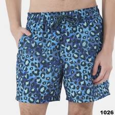 N.W.T No Boundaries Men's Cheetah Swim Trunks 6" Inseam UPF50 Pockets S 28-30