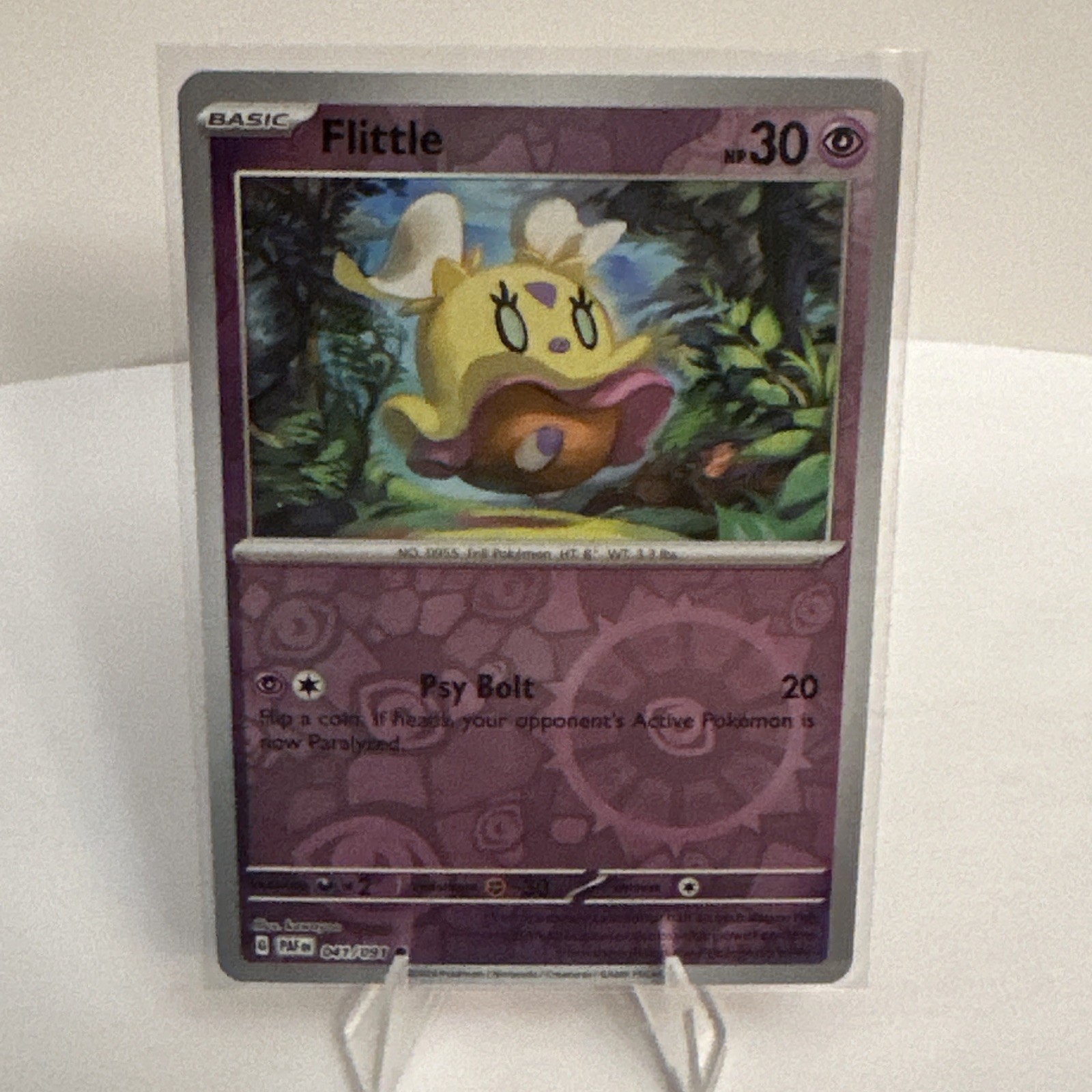 💥Pokemon - Flittle - Reverse Holo - Common - 041/091 - Paldean Fates - (NM)💥
