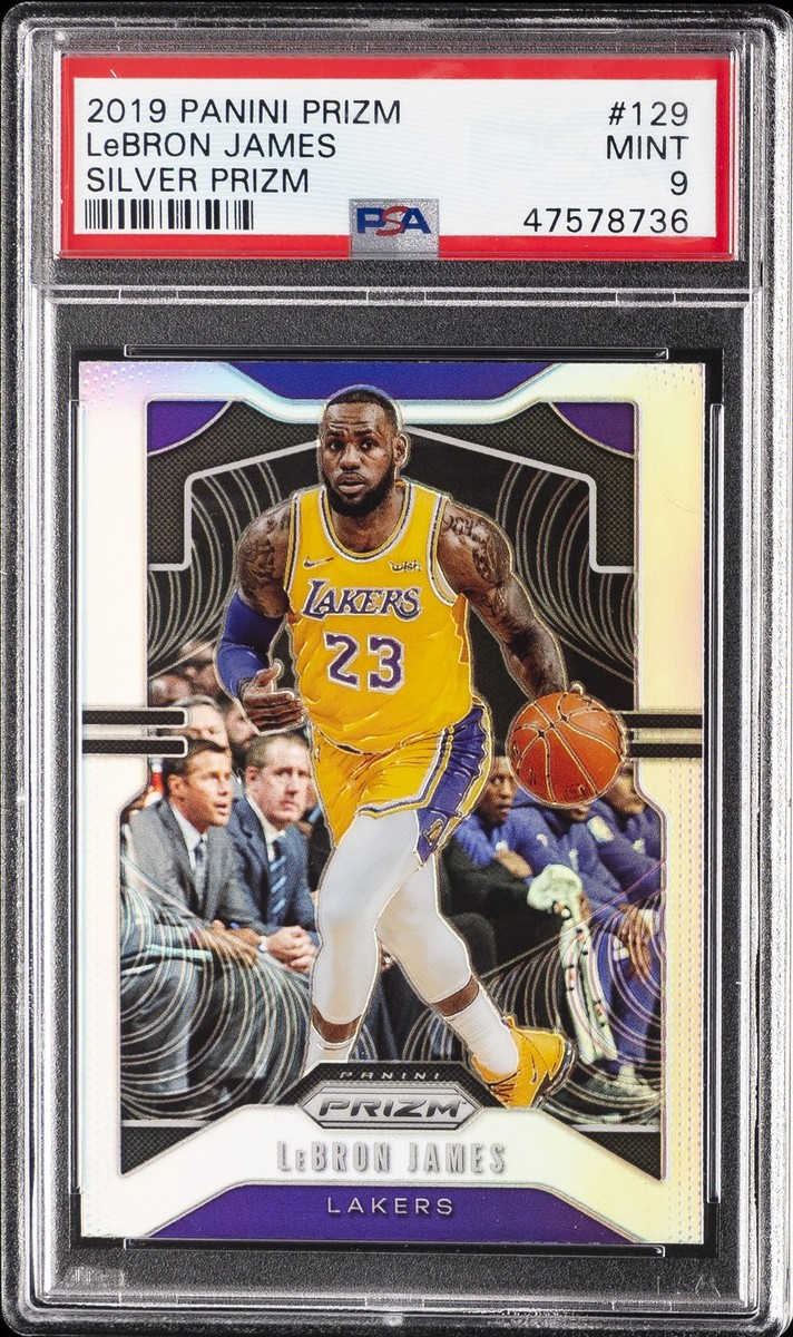 2019 PANINI PRIZM SILVER PRIZM #129 LEBRON JAMES PSA 9 | eBay