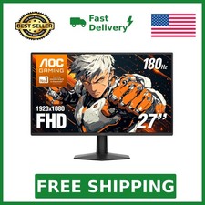 AOC 27 Inch Gaming Monitor FHD 180Hz Fast IPS 0.5ms HDR, 27G51F2  1920x1080 ...