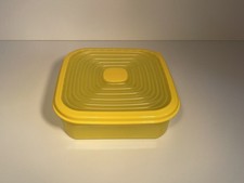 Tupperware NEU Bungee quadratisch gelb B23 Behälter 1,2l Silikon Deckel