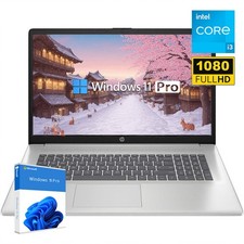    HP 17.3" Laptop Intel Core i3 N305 up to 3.8GHz, 16GB RAM 2TB, Windows 11 Pro