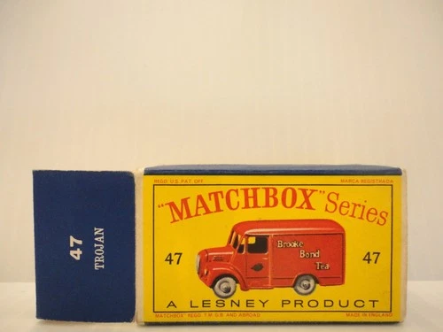 ORIGINAL D-Box for 1958 MOKO Lesney Matchbox No.47 'TROJAN VAN'---see photos &