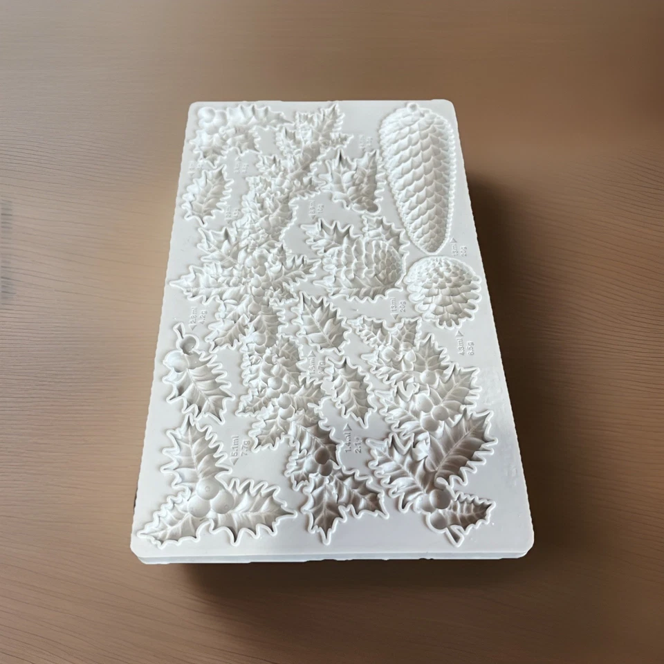 Molde Iron Orchid Designs IOD 2022 “Holly Lane” RÉPLICA Arcilla de resina artesanal NUEVO Foto 4 de 4