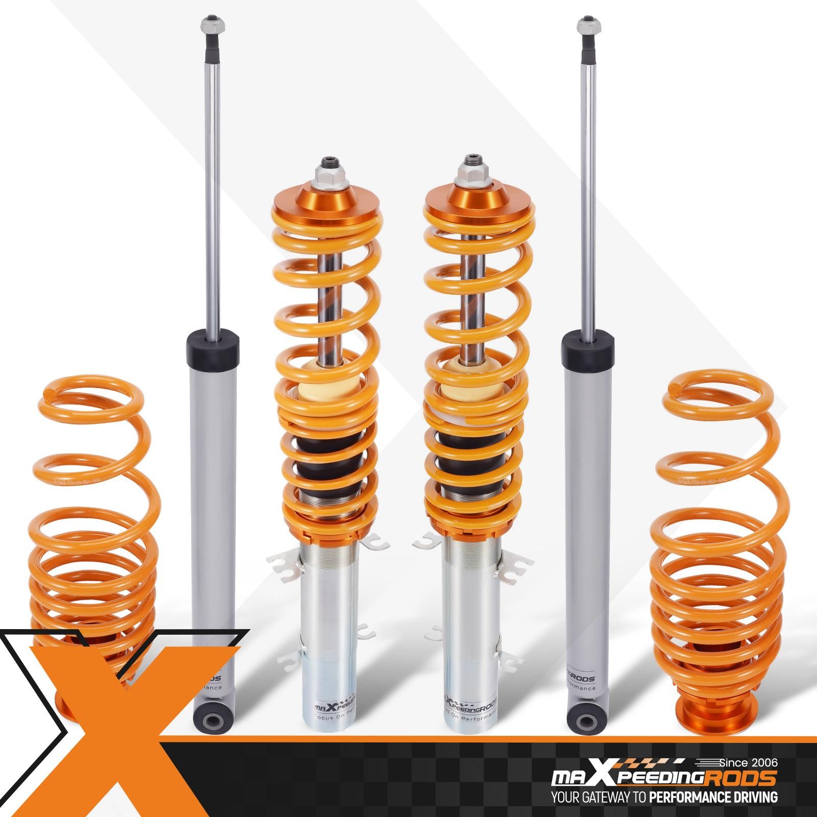 Coilovers Suspension Kit for VW Golf Mk4 (1J) 2WD Inc GTi Shock Spring