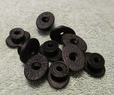 Guitar Strap Button with Oversized Head - Made in USA - Black 10pcs