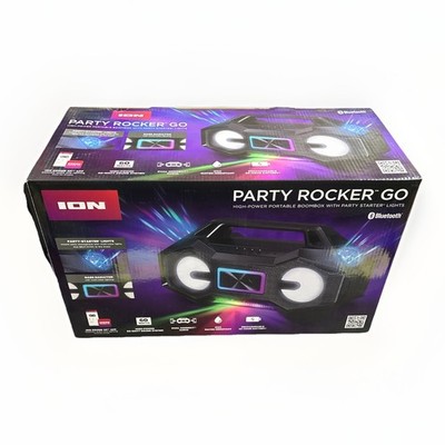 ION Party Rocker Go High-Power Portable Boombox with Party Starter ️ Lights