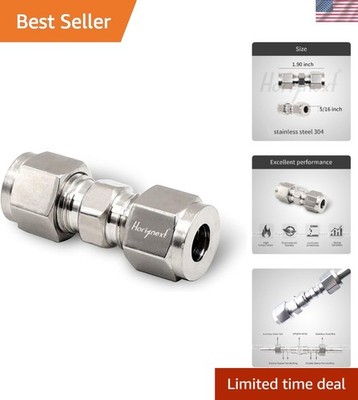 Heavy-Duty 5/16 Inch Stainless Steel Compression Fitting for Tubing Systems