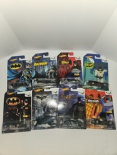 Hot Wheels Batman 75 Anniversary Complete Set of 8 Cars, 2014, MOC, Clean