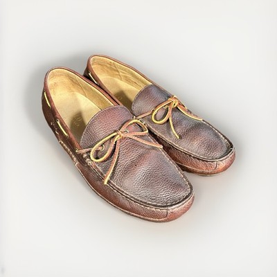 Polo Ralph Lauren Wynding Leather Driver Loafers Men\'s 12D Brown Moccasins GUC Polo Ralph Lauren Wyndings Driving Loafer Men main image 4