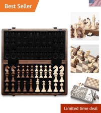 15 Magnetic Wooden Chess Set - Handmade Uniqu...