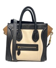Borsa a tracolla CELINE 2WAY Luggage Nano Shopper in pelle tote bag Italia us...