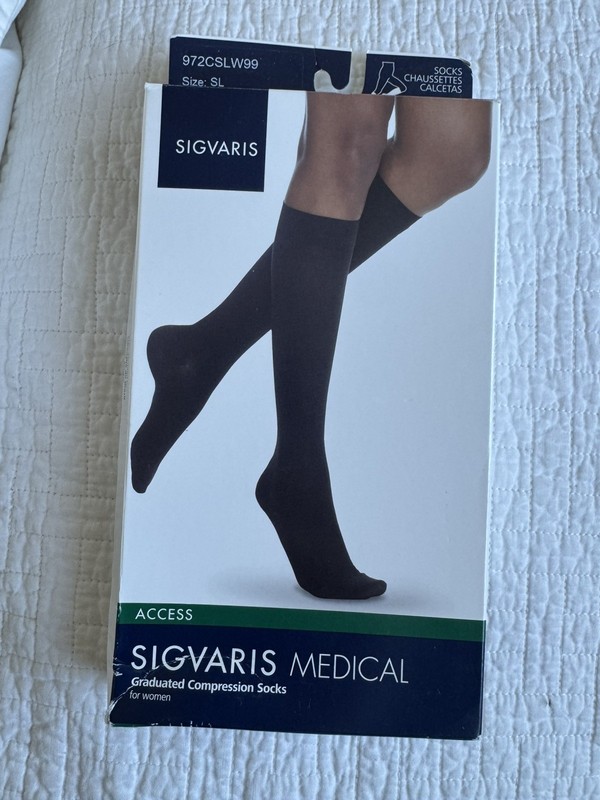 Sigvaris Dynaven 972 Women's Access Knee Highs Compression Socks 20-30 mmHg SL