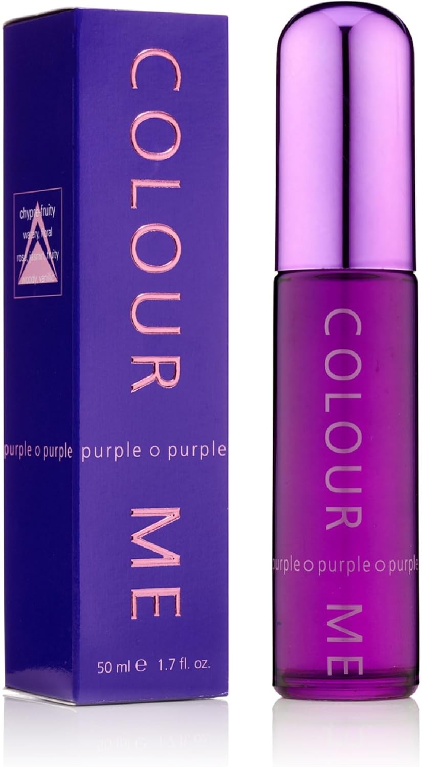 COLOUR ME Purple Perfume for Women. 50ml Eau de Parfums. Luxury Fragrance - Lad