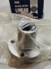 Qty 6 NB Slide Bush FK12-508 Flanged Ball Sleeve Bearing w/ Mount 3/8" ID 1"OAL