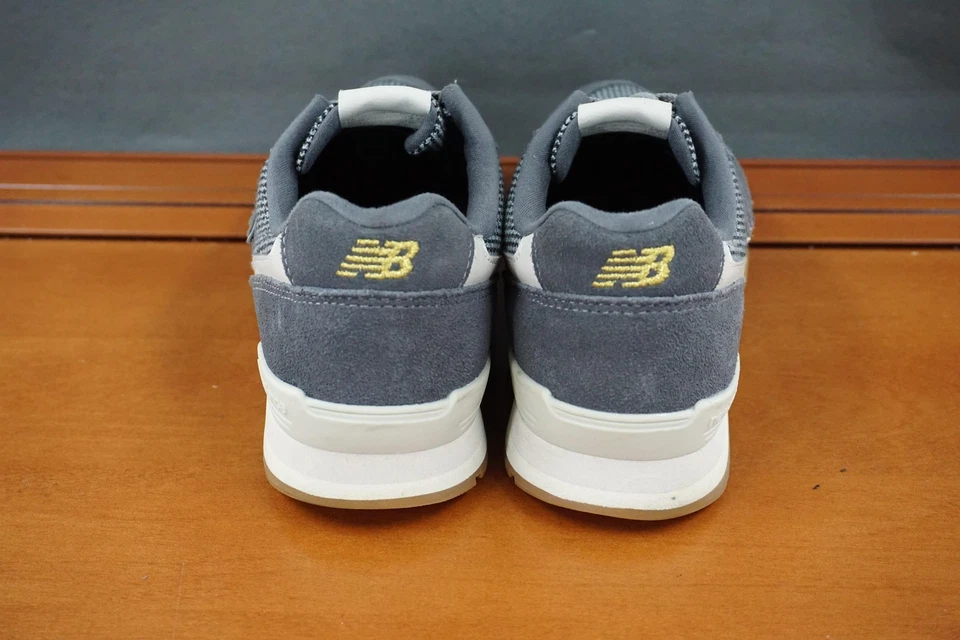 New Balance 996 Zapatos Mujer Talla 8 Gris Blanco Goma Gamuza Malla Con Cordones Correr Foto 4 de 4