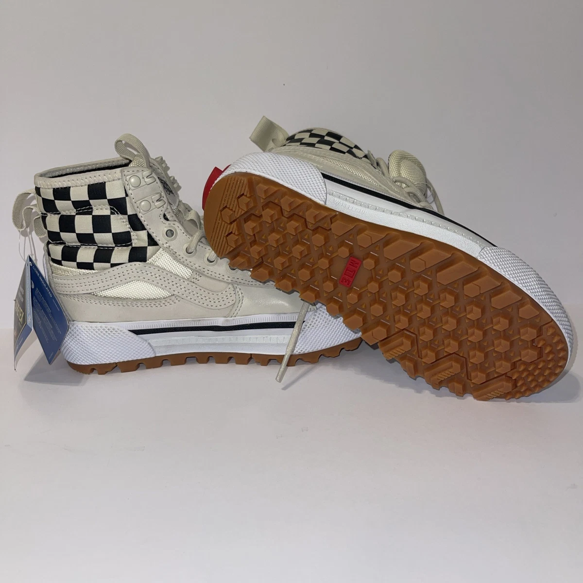 Vans Sk8-Hi MTE-3 Gore-Tex Boots White/Black Women\'s 10.0 / Men\'s 8.5 Vans Sk8- GORE-TEX MTE-3 High Black White for sale | eBay main image 2