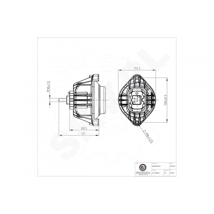 Support moteur droit pour corriger le jeu mécanique sur BMW E90 E87 X1