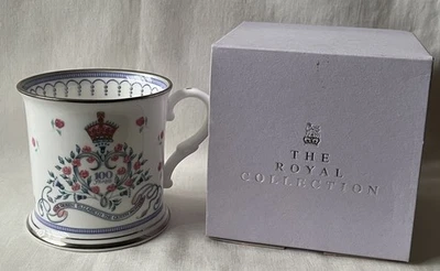 Boxed Royal Collection Tankard, Queen Elizabeth The Queen Mother 100 Years 2000. - Image 1 of 4
