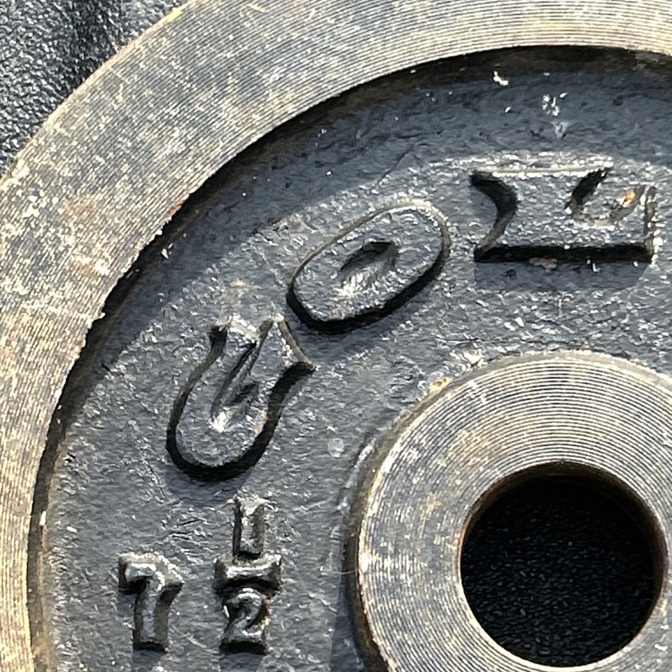 Placa de ginástica Golds peso substituição única 7,5 lb-3,4 kg padrão 1" - Imagem 2 de 4