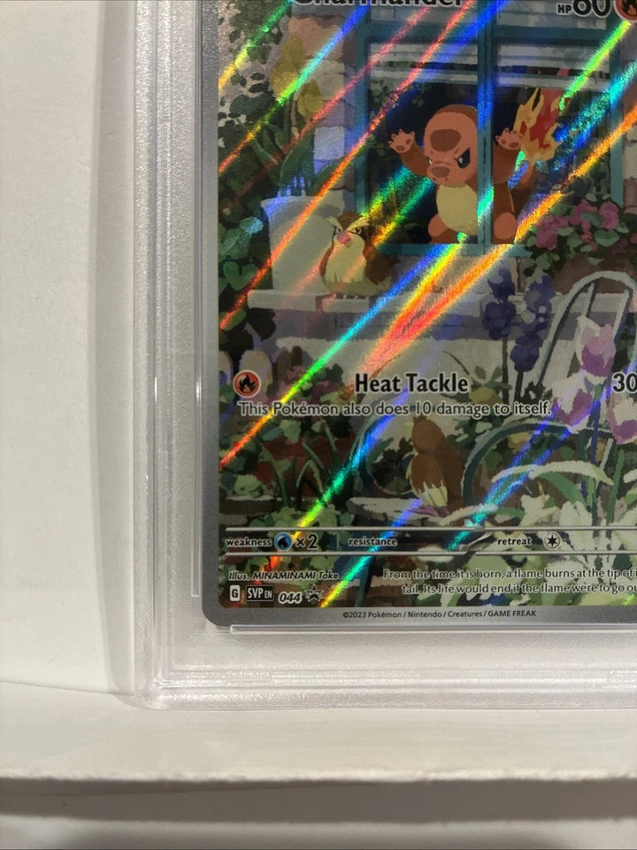 2023 Pokemon Svp En-sv Black Star ETB Promo 044 Charmander Obsidian Flames PSA 9 - Image 3 of 4