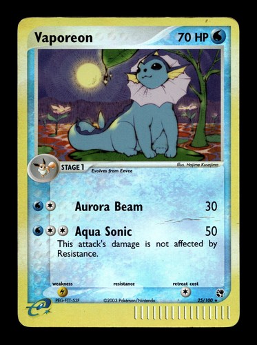 Vaporeon EX Sandstorm #25 (2003) Rare Reverse Holo HP Pokemon