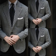 Handmade Modern 2 Pieces Blazer Pants Wedding Tuxedos Notch Lapel One Button