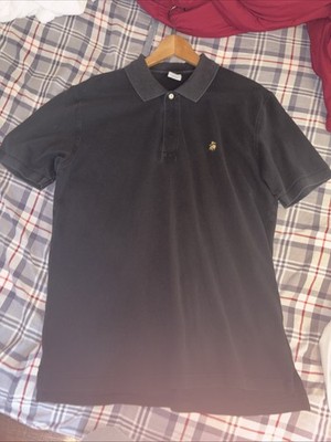 Brooks Brothers Men's G/Black Fleece Performance Pique Short-Sleeve Polo Shirt.