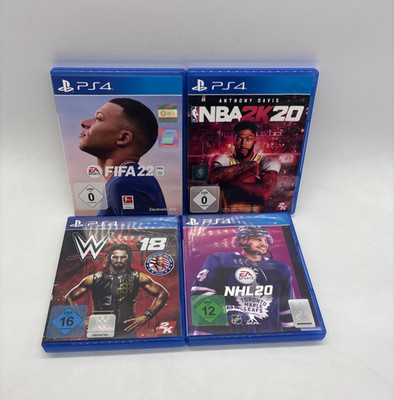 Sony PS4 Playstation 4 NHL 20 + W2K18 + W2K20 + FIFA 22 - in OVP