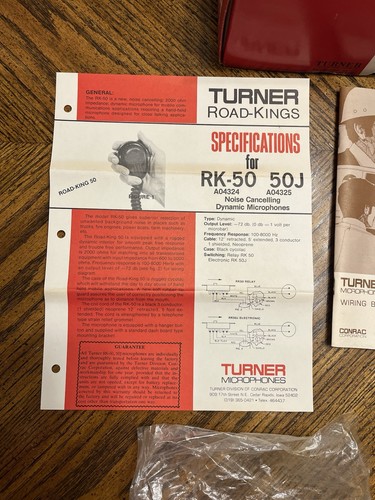 Vintage Turner Road-King 50 CB Radio Microphone In Original Box - Picture 8 of 13