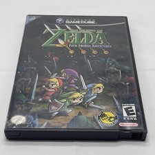 Zelda Four Swords Adventures GameCube CIB Complete Black Label Tested Authentic