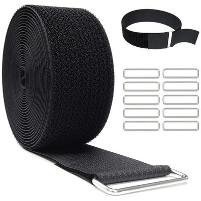 Cut-to-Length Nylon Cable Ties with Metal Buckles