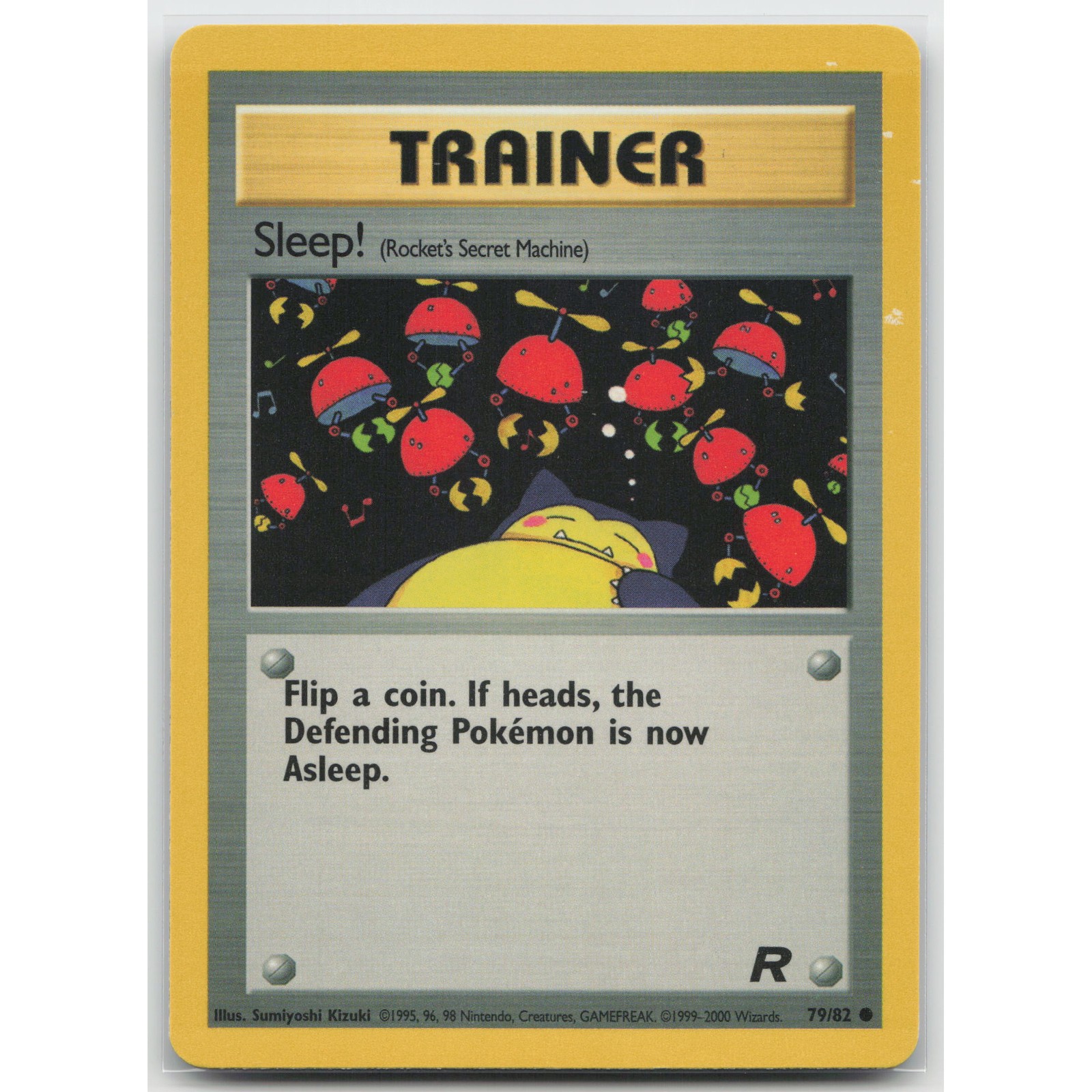 Sleep! Unlimited Team Rocket 79/82 Common LP Pokemon