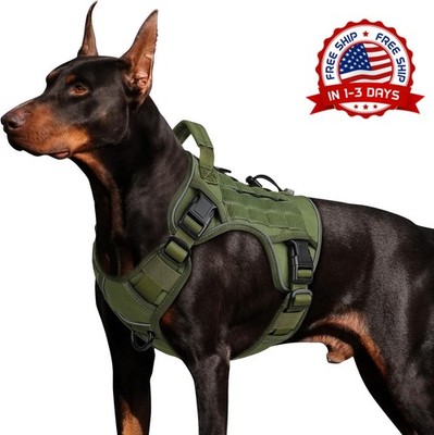 Pechera Tactica Perro Grande No Jala Chaleco Ajustable Reflejante Entrenamiento