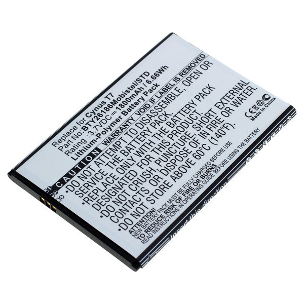 Ersatzakku Kompatibel Zu Mobistel Cynus T7 - 3,7 Volt 1800Mah Li-Polymer-image