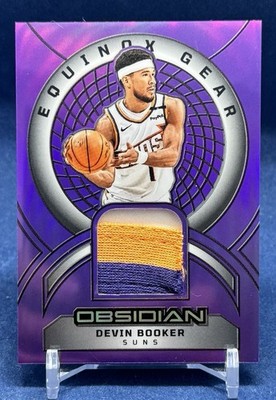 2024-25 Obsidian Devin Booker Equinox Gear Purple Flood /35 Game-Worn Patch Suns