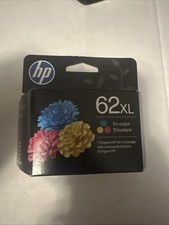 2027 OEM HP 62XL High Yield Tri-Color Ink Cartridge C2P07AN for 5700 8040 SEALED